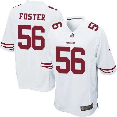Men San Francisco 49ers #56 Reuben Foster Nike White Retired Player Game NFL Jersey